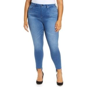 EUC Good Waist High Waist Step Hem Skinny Jeans